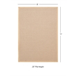 Linon Empire Machine Tufted Wool 8'x11' Rug in Natural and Beige