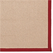 Linon Empire Machine Tufted Wool 4'x6' Rug in Natural and Red