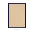 Linon Empire Machine Tufted Wool 4'x6' Rug in Natural and Blue