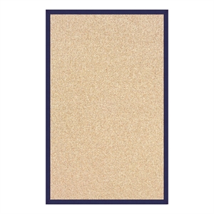 Linon Empire Machine Tufted Wool 5'x8' Rug in Natural and Blue