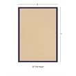 Linon Empire Machine Tufted Wool 8'x11' Rug in Natural and Blue