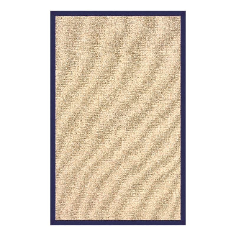 Linon Empire Machine Tufted Wool 8'x11' Rug in Natural and Blue