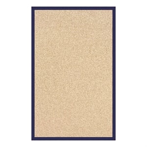 Linon Empire Machine Tufted Wool 8'x11' Rug in Natural and Blue