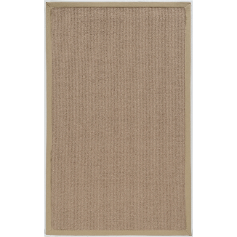 Linon Empire Machine Tufted Wool 8'x11' Rug in Cork Brown and Beige