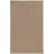 Linon Empire Machine Tufted Wool 8'x11' Rug in Cork Brown and Beige