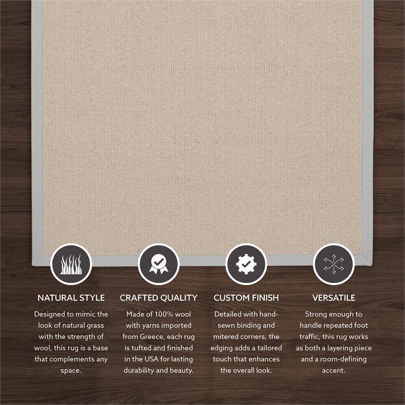 Linon Empire Machine Tufted Wool 8'9