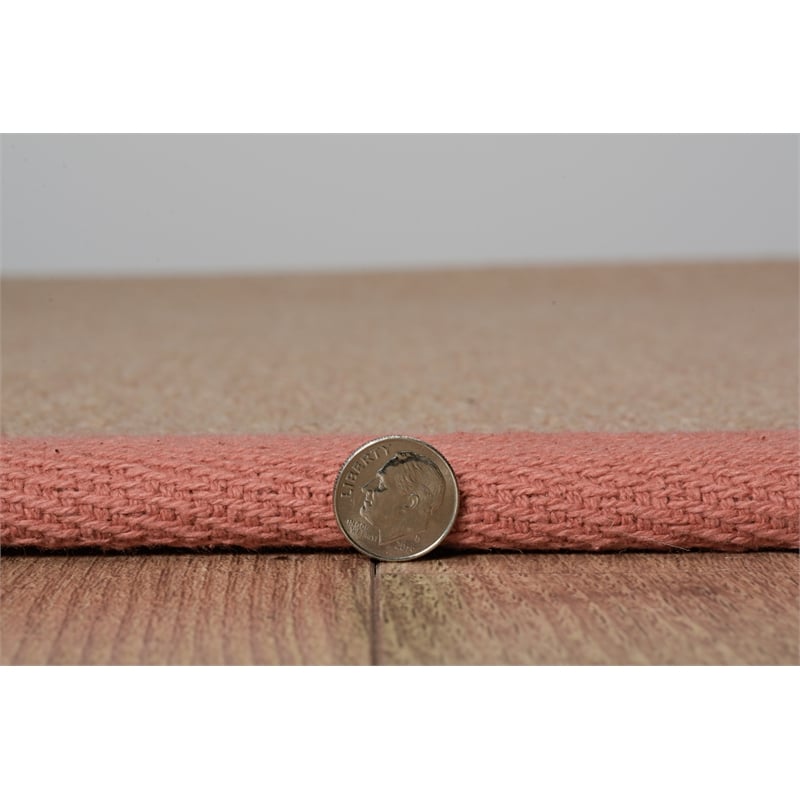 Linon Empire Machine Tufted Wool 5'x8' Rug in Cork Brown and Burnt Orange