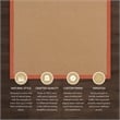 Linon Empire Machine Tufted Wool 5'x8' Rug in Cork Brown and Burnt Orange