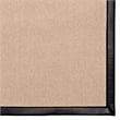 Linon Empire Machine Tufted Wool 4'x6' Rug in Natural and Black Leather