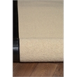 Linon Empire Machine Tufted Wool 8'x11' Rug in Natural and Black Leather
