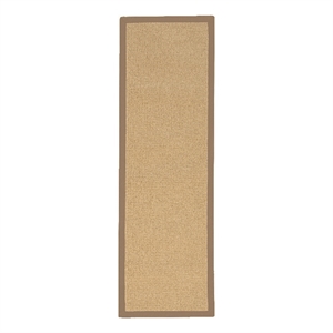 Linon Empire Machine Tufted Wool 2'6&quotx8' Rug in Sisal and Beige
