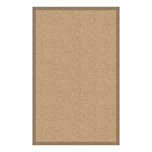 Linon Empire Machine Tufted Wool 5'x8' Rug in Sisal and Beige