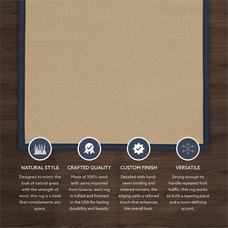 Linon Empire Machine Tufted Wool 2'6