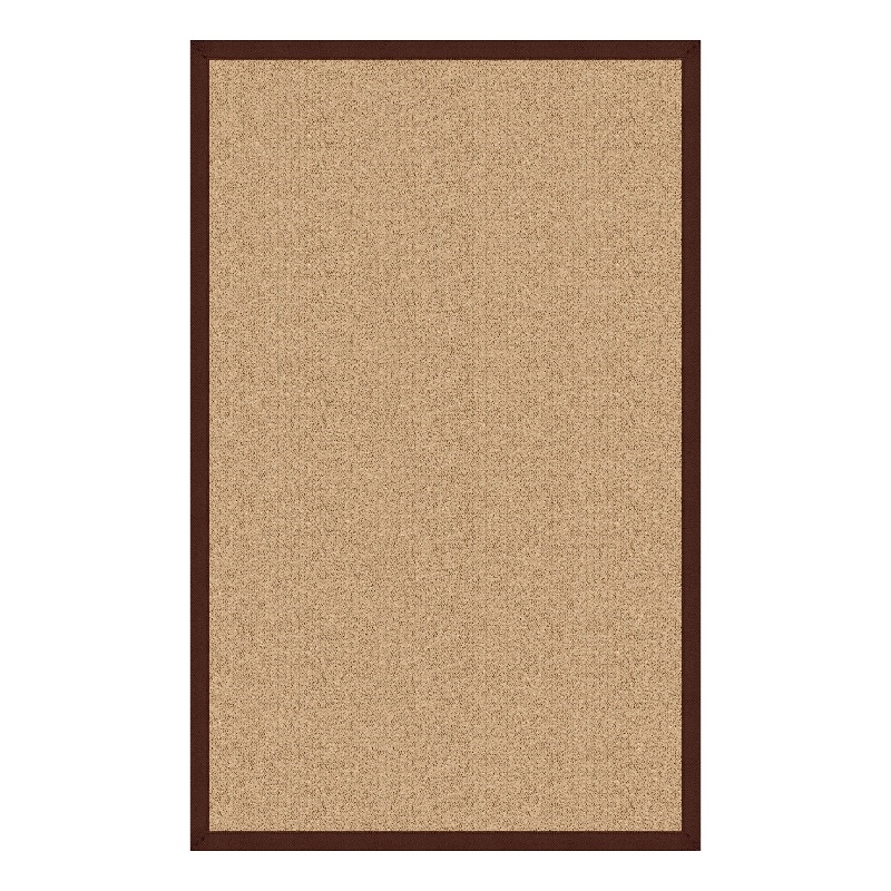 Linon Empire Machine Tufted Wool 8'x11' Rug in Sisal and Brown