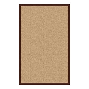 Linon Empire Machine Tufted Wool 8'x11' Rug in Sisal and Brown