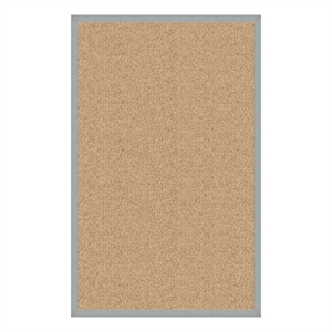 Linon Empire Machine Tufted Wool 1'10&quotx2'10&quot Rug in Sisal and Ice Blue