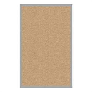 Linon Empire Machine Tufted Wool 8'x11' Rug in Sisal and Ice Blue
