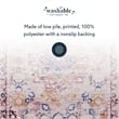 Linon Washable Merit Polyester 2'x3' Rug in Ivory