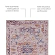 Linon Washable Merit Polyester 2'x3' Rug in Ivory