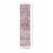 Linon Washable Merit Polyester 2'x8' Rug in Ivory