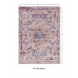 Linon Washable Merit Polyester 5'x7' Rug in Ivory