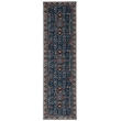 Linon Washable Lee Polyester 2'x8' Rug in Navy