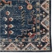 Linon Washable Lee Polyester 5'x7' Rug in Navy