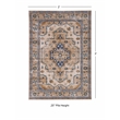 Linon Washable Wright Polyester 2'x3' Rug in Ivory