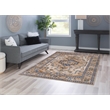 Linon Washable Wright Polyester 5'x7' Rug in Ivory