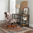 Linon Washable Foley Polyester 5'x7' Rug in Brown