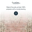 Linon Washable Blanche Polyester 2'x8' Rug in Pink