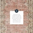 Linon Washable Blanche Polyester 2'x8' Rug in Pink