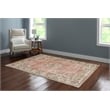 Linon Washable Blanche Polyester 5'x7' Rug in Pink