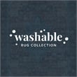 Linon Washable Cason Polyester 2'x3' Rug in Rust Orange