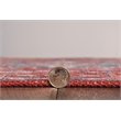 Linon Washable Cason Polyester 2'x8' Rug in Rust Orange