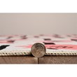 Linon Washable Lauren Polyester 5'x7' Rug in Ivory