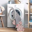 Linon Washable Lauren Polyester 5'x7' Rug in Ivory