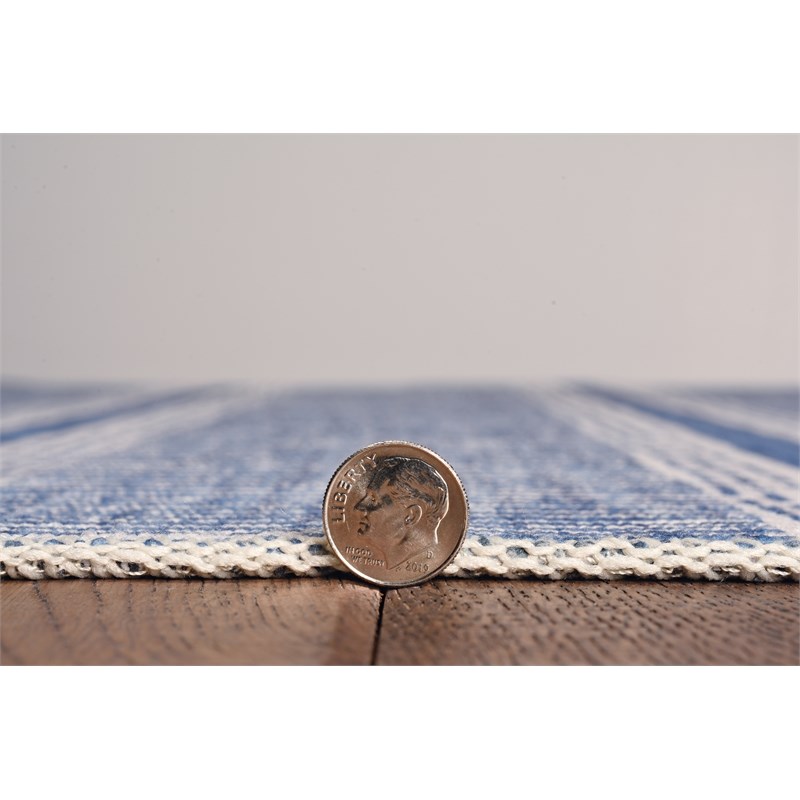 Linon Washable Walton Polyester 2'x3' Rug in Ivory