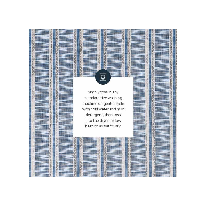 Linon Washable Walton Polyester 2'x3' Rug in Ivory