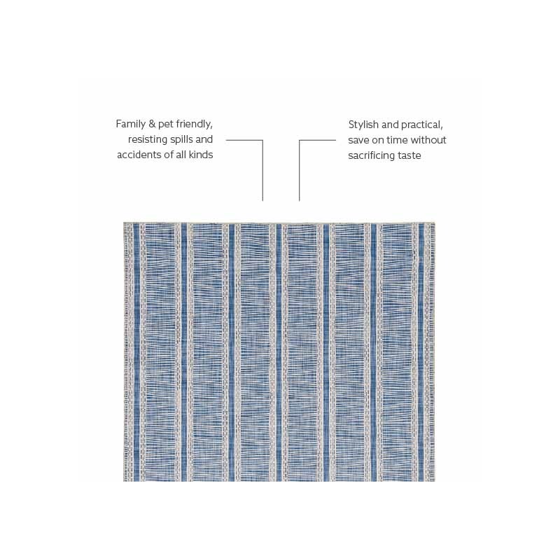 Linon Washable Walton Polyester 2'x3' Rug in Ivory