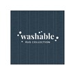 Linon Washable Walton Polyester 2'x3' Rug in Ivory