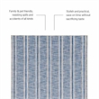 Linon Washable Walton Polyester 2'x8' Rug in Ivory