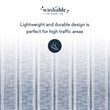 Linon Washable Walton Polyester 3'x5' Rug in Ivory