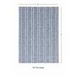 Linon Washable Walton Polyester 3'x5' Rug in Ivory