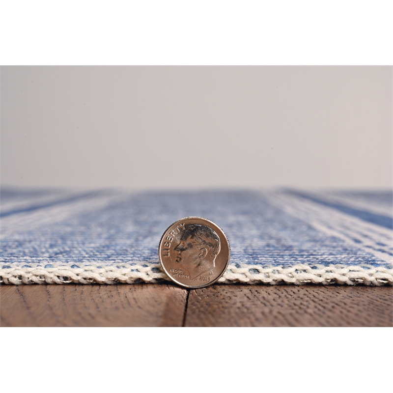 Linon Washable Walton Polyester 3'x5' Rug in Ivory