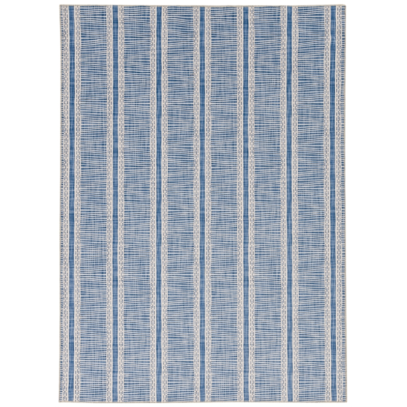 Linon Washable Walton Polyester 3'x5' Rug in Ivory