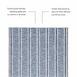 Linon Washable Walton Polyester 3'x5' Rug in Ivory