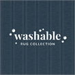 Linon Washable Walton Polyester 3'x5' Rug in Ivory