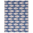 Linon Washable Shailley Polyester 2'x3' Rug in Ivory