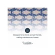 Linon Washable Shailley Polyester 2'x3' Rug in Ivory